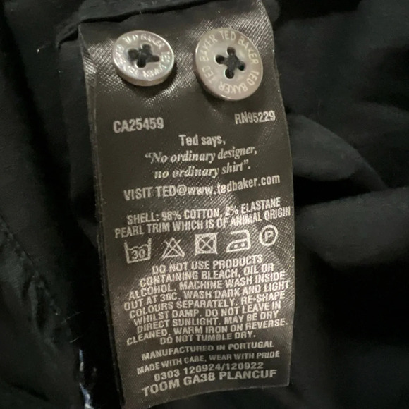 Ted Baker Long Sleeve Mens Dress Shirt - Picture 10 of 10